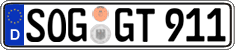 German license plate, Regular plates