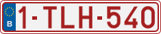 License plate of Belgium, Regular plates (2010)