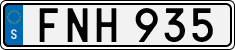 License plate of Sweden, Regular plates