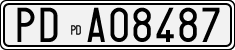 License plate of Italy, Cars (1927 year series)
