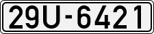 License plate of Vietnam, Cars