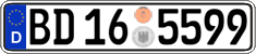 German license plate, Authorities and federal agencies