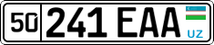 License plate of Uzbekistan, Organizations
