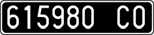 License plate of Italy, Cars (1927 year series)
