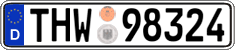 German license plate, Authorities and federal agencies