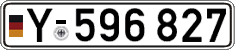 German license plate, Military