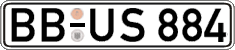 German license plate, Regular plates