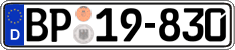 German license plate, Authorities and federal agencies