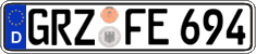 German license plate, Regular plates