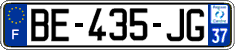 French license plate, SIV (ordinary)