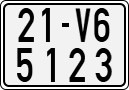 License plate of Vietnam, Motorcycles