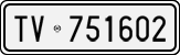 License plate of Italy, Cars (1927 year series)