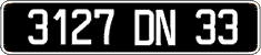 French license plate, FNI