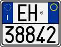 License plate of Italy, Motorcycles (1994 year series)
