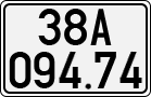 License plate of Vietnam, Cars