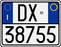 License plate of Italy, Motorcycles (1994 year series)