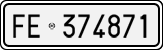 License plate of Italy, Cars (1927 year series)