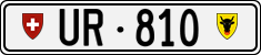 License plate of Switzerland, Cars