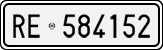 License plate of Italy, Cars (1927 year series)