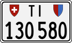 License plate of Switzerland, Cars