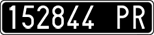 License plate of Italy, Cars (1927 year series)