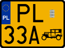 License plates of Poland, Oldtimers