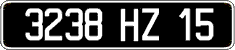 French license plate, FNI