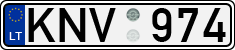 License plate of Lithuania, Cars
