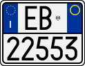 License plate of Italy, Motorcycles (1994 year series)