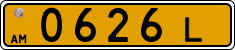 License plate of Armenia, Public transport