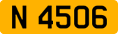 License plate of Luxembourg, 1966 year system