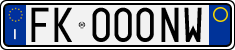 License plate of Italy, Cars (1994 year series)