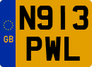 License plate of the United Kingdom, 1983 year system