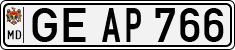 License plate of Moldova, Cars (1992)