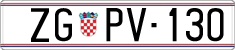 License plate of Croatia, Oldtimers