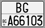 License plate of Italy, Cars (1927 year series)