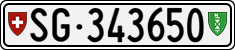 License plate of Switzerland, Cars