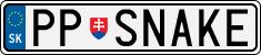 License plate of Slovakia, Vanity Plates