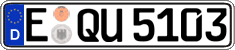 German license plate, Regular plates