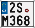 License plate of the Czech Republic, Motorcycles (2001)
