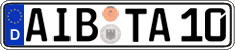 German license plate, Regular plates