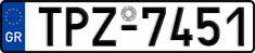 License plate of Greece, Cars