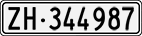 License plate of Switzerland, Cars