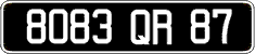 French license plate, FNI