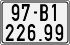 License plate of Vietnam, Motorcycles