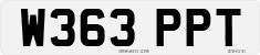 License plate of the United Kingdom, 1983 year system