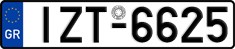 License plate of Greece, Cars