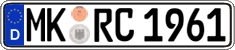 German license plate, Regular plates