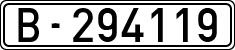 License plates of Spain, 1900 year series