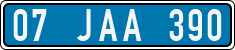 License plate of Turkey, Police
